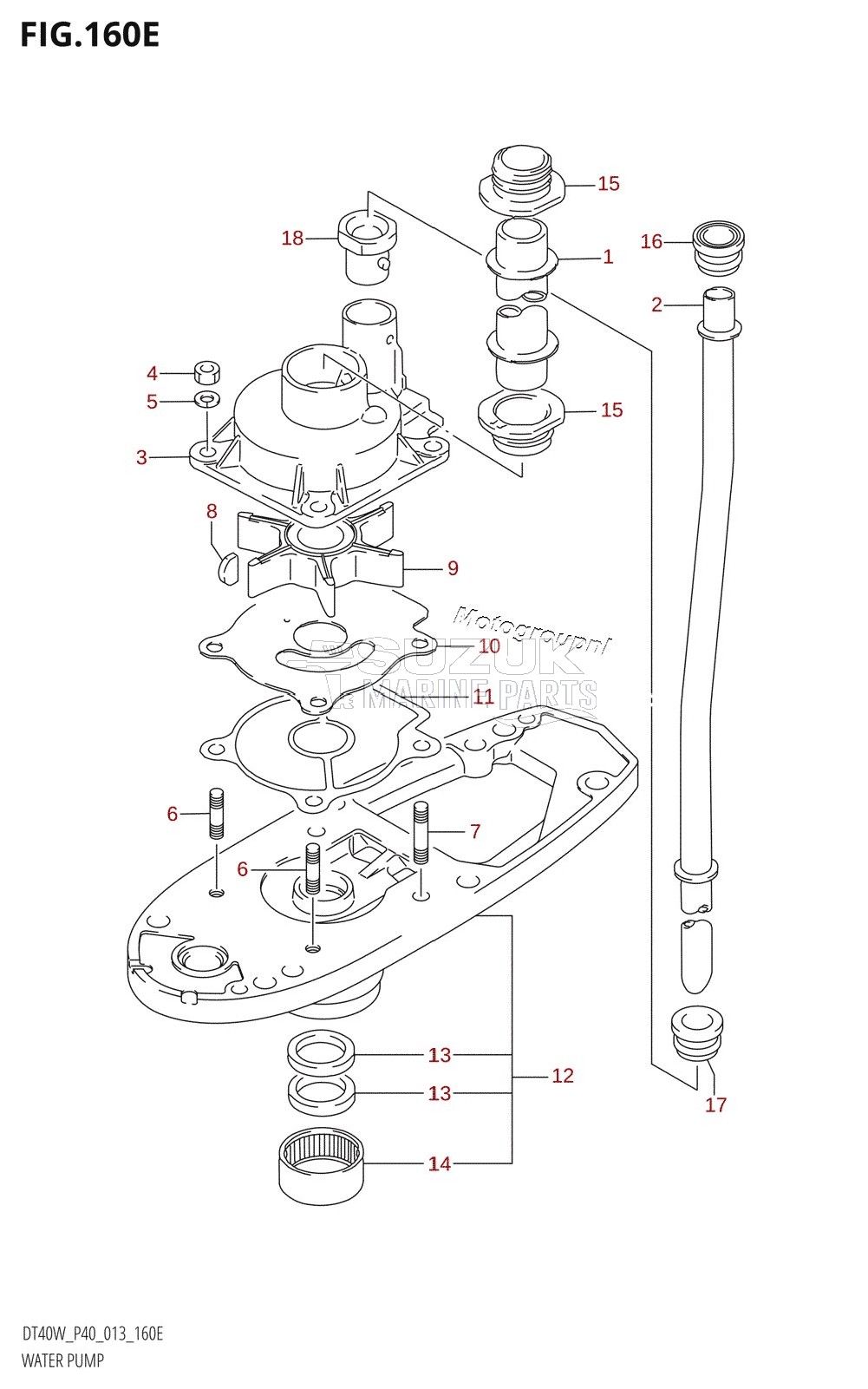 WATER PUMP (DT40WK:P40)