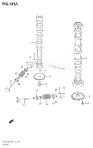 DF70A From 07003F-110001 (E03)  2011 drawing CAMSHAFT