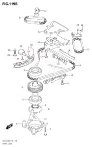 DF225Z From 22503Z-910001 (E03)  2019 drawing TIMING CHAIN (DF250ST)