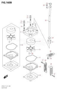 04005F-040001 (2020) 40hp E34-Italy (DF40ASVT  DF40ASVT_    DF40ASVT    DF40ASVT_2) DF40A drawing WATER PUMP ((DF40A,DF50A,DF60A):E03)