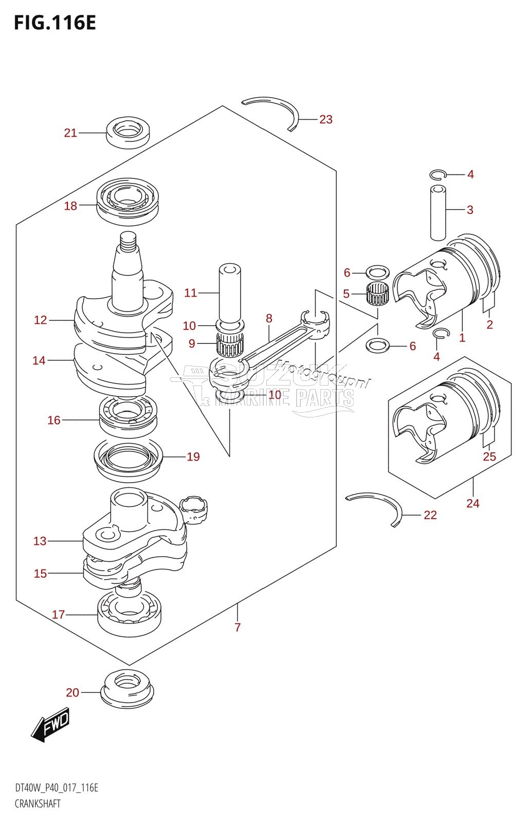 CRANKSHAFT (DT40WK:P40)