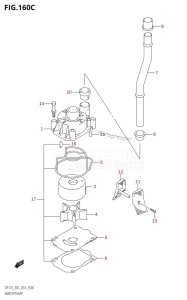 DF150ZG From 15002Z-410001 (E40)  2014 drawing WATER PUMP (DF150TG:E01)