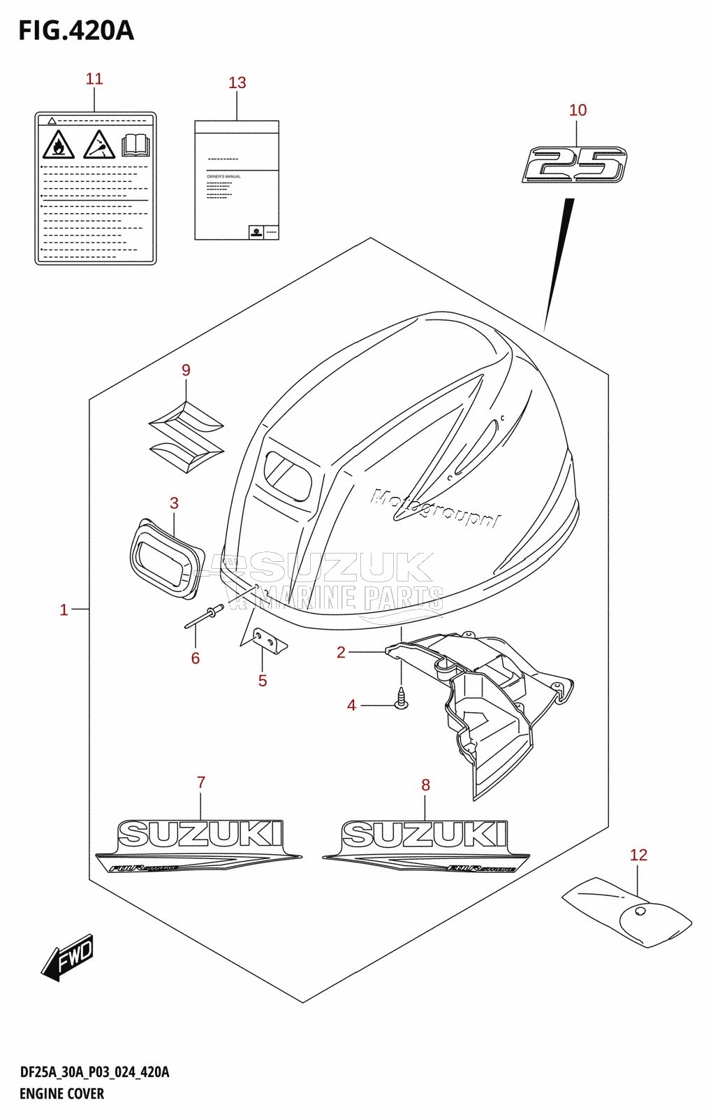 ENGINE COVER (DF25A)