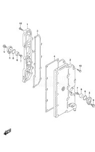 Outboard DF 250AP drawing Exhaust Cover