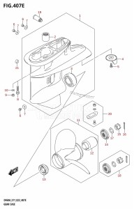 DF50A From 05003F-340001 (E01)  2023 drawing GEAR CASE ((DF60AQH,DF60ATH):E40)