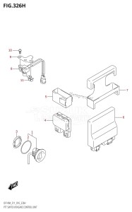 DF115A From 11503F-610001 (E01 E03 E11 E40)  2016 drawing PTT SWITCH /​ ENGINE CONTROL UNIT (DF140AZ:E11)