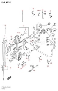 DF250T From 25004F-510001 (E03)  2015 drawing HARNESS (DF250T:E03)