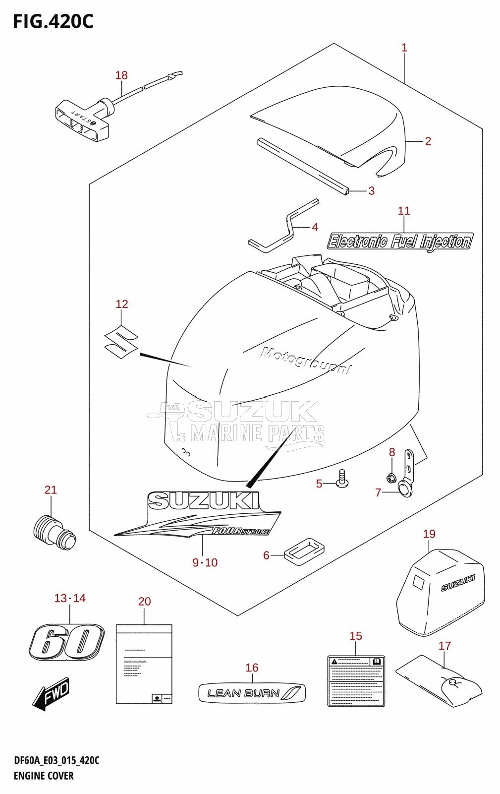 ENGINE COVER (DF60A:E03)