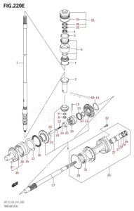 DF175T From 17502F-410001 (E03)  2014 drawing TRANSMISSION (DF175T:E03)