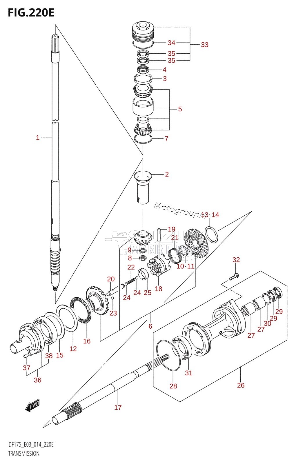 TRANSMISSION (DF175T:E03)