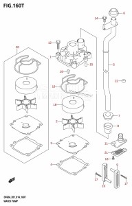 DF60A From 06002F-410001 (E01 E40)  2014 drawing WATER PUMP (DF60AVTH:E01)