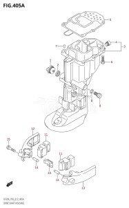 DF15A From 01504F-310001 (P03)  2013 drawing DRIVE SHAFT HOUSING