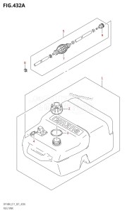 DF100A From 10003F-140001 (E01)  2021 drawing FUEL TANK (E40)