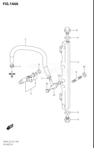 10005F-340001 (2023) 100hp E01-Gen. Export 1 (DF100C) DF100C drawing FUEL INJECTOR