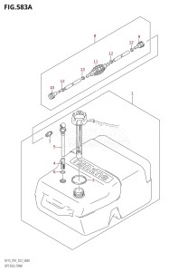 DF15 From 01503F-210001 (P01)  2012 drawing OPT:FUEL TANK (DF15:P01)