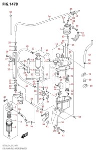 DF225Z From 22503Z-710001 (E01 E40)  2017 drawing FUEL PUMP /​ FUEL VAPOR SEPARATOR (DF200Z:E40)