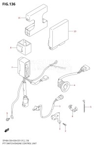 DF40A From 04004F-210001 (E34-Italy)  2012 drawing PTT SWITCH /​ ENGINE CONTROL UNIT (DF40AST E34)