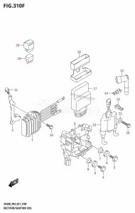 DF15A From 01504F-040001 (P03)  2020 drawing RECTIFIER /​ IGNITION COIL (DF15A:021)