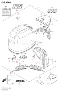 DF150 From 15002F-510001 (E03)  2015 drawing ENGINE COVER (DF175T:E03)