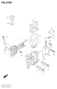 02002F-040001 (2020) 20hp E01 P01 P40-Gen. Export 1 (DF20A   DF20A    DF20AR   DF20AR    DF20AT   DF20AT    DF20ATH   DF20ATH) DF20A drawing RECTIFIER / IGNITION COIL (SEE NOTE)