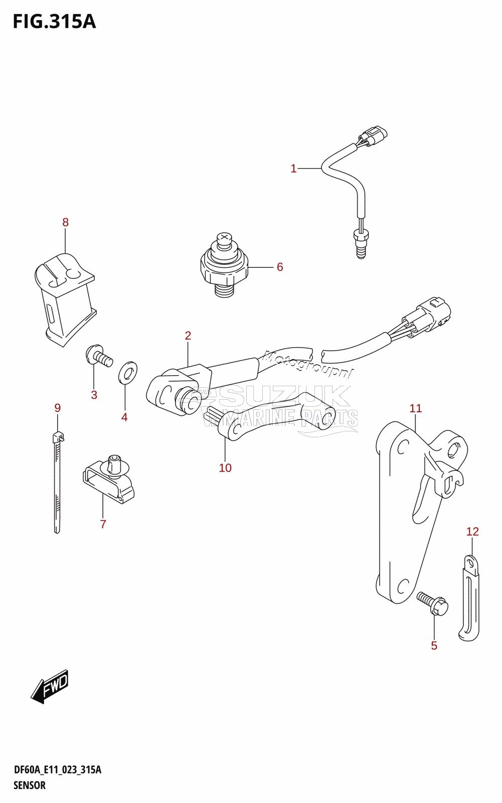 SENSOR (DF40A,DF40ATH,DF50A,DF50ATH)