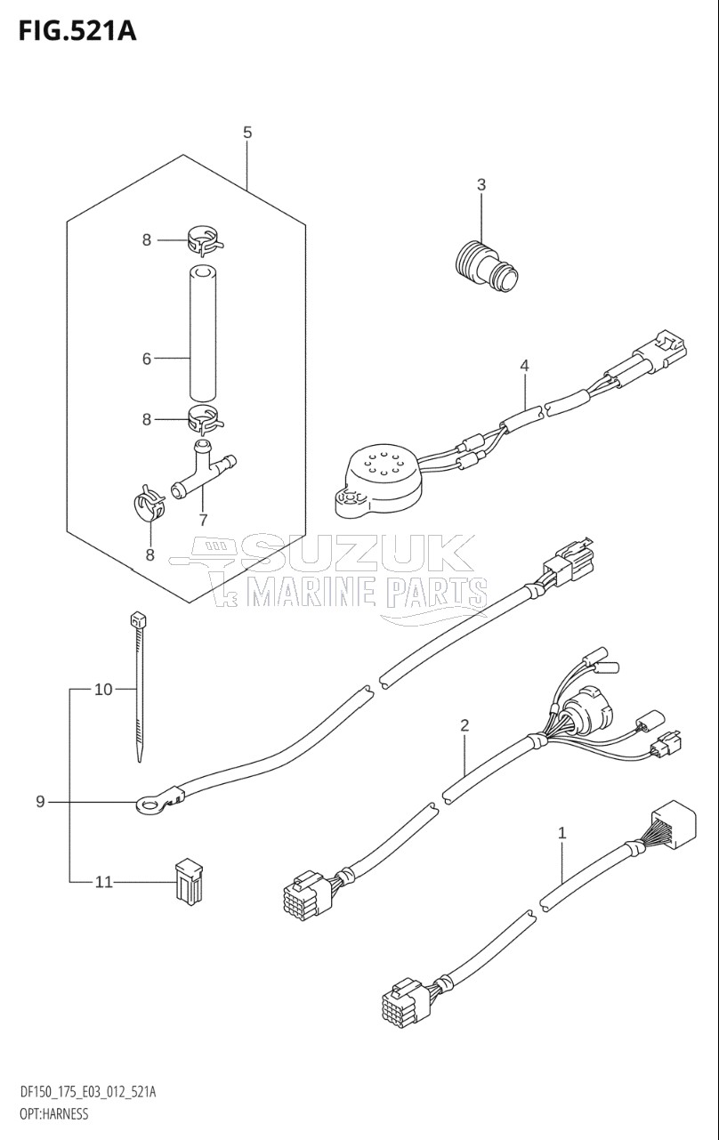 OPT:HARNESS (DF150T:E03)