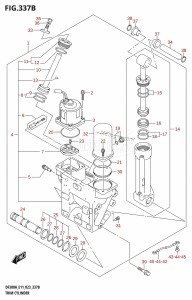 DF250A From 25003P-340001 (E11 E40)  2023 drawing TRIM CYLINDER (X-TRANSOM,XX-TRANSOM)