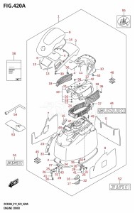 DF325A From 32501F-240001 (E01 E40)  2022 drawing ENGINE COVER (DF350A,DF350AMD)