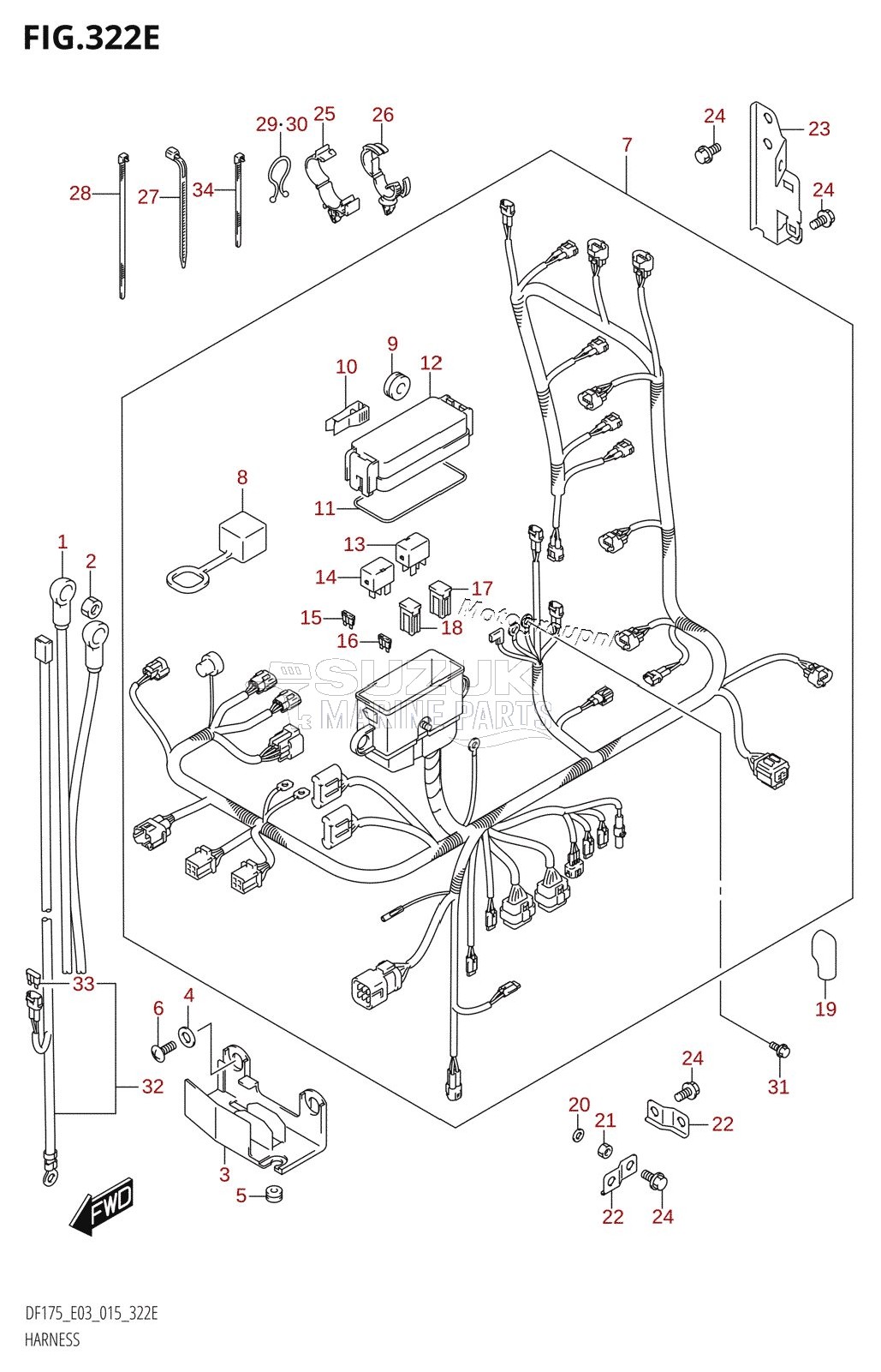 HARNESS (DF175T:E03)