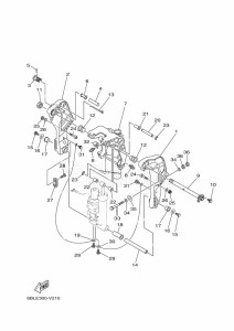 FT25FET drawing FRONT-FAIRING-BRACKET