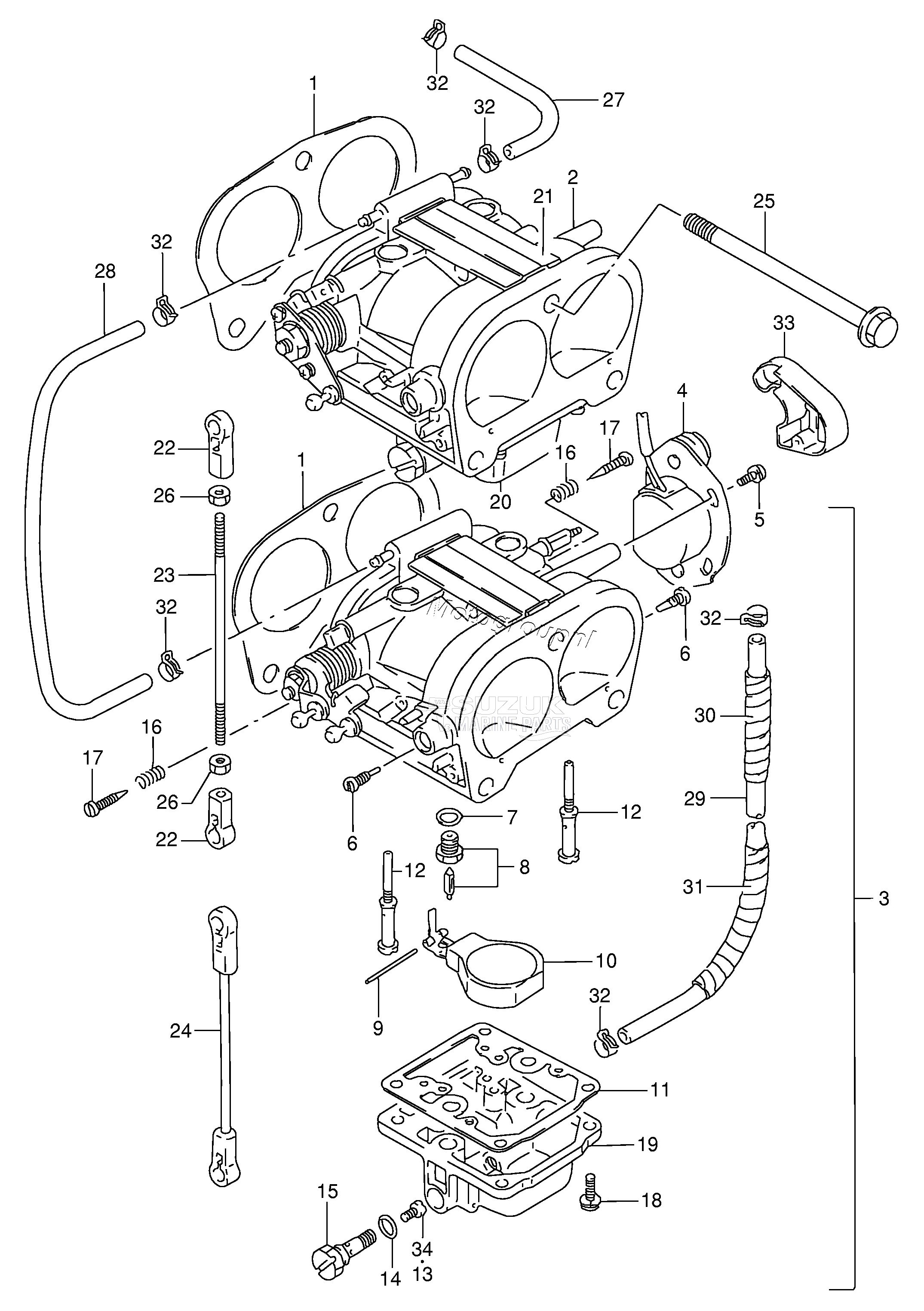 CARBURETOR (DT90,DT100)