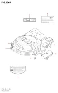 07003F-710001 (2017) 70hp E03-USA (DF70AT) DF70A drawing RING GEAR COVER