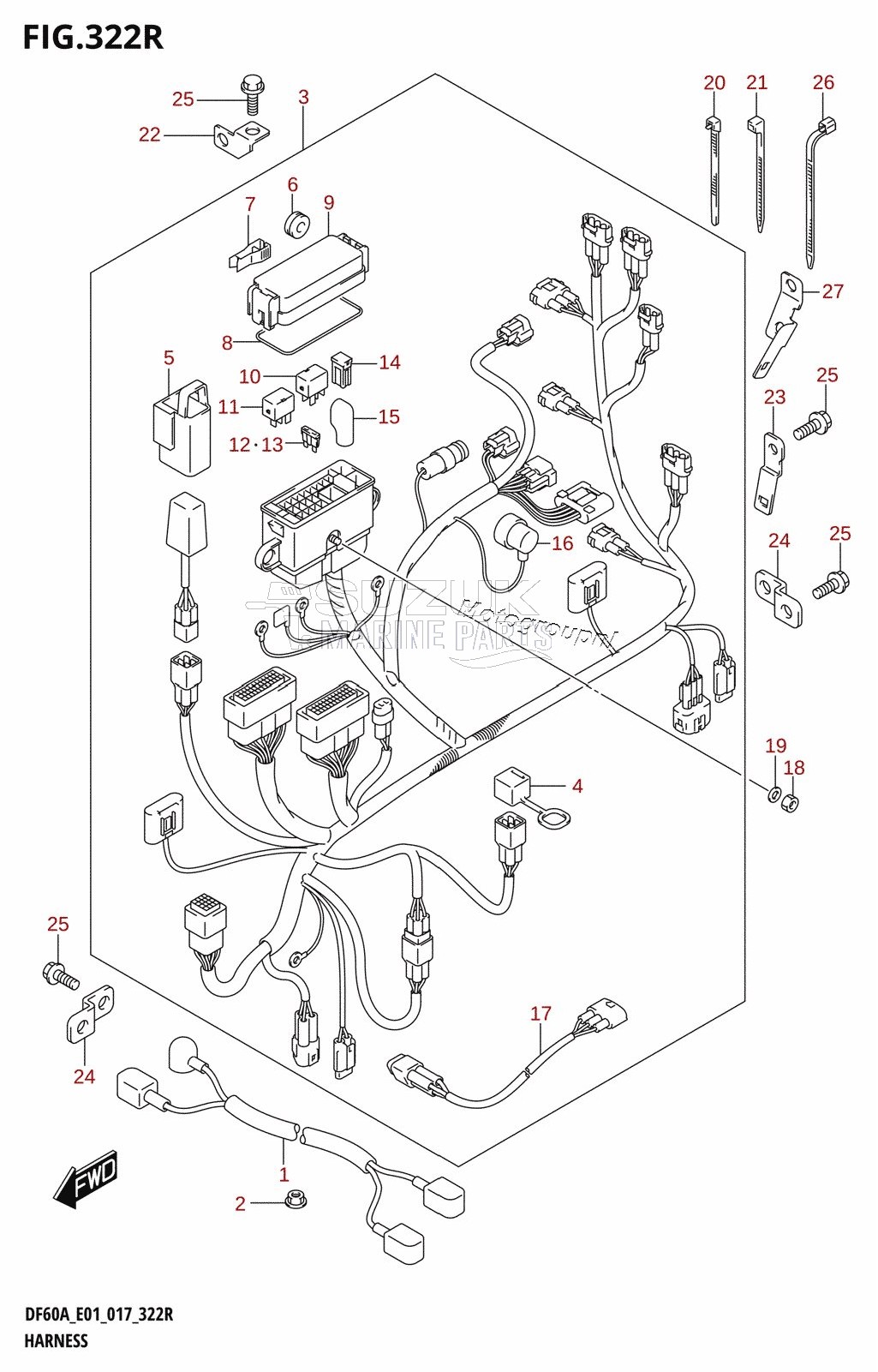 HARNESS (DF60AVT:E01)