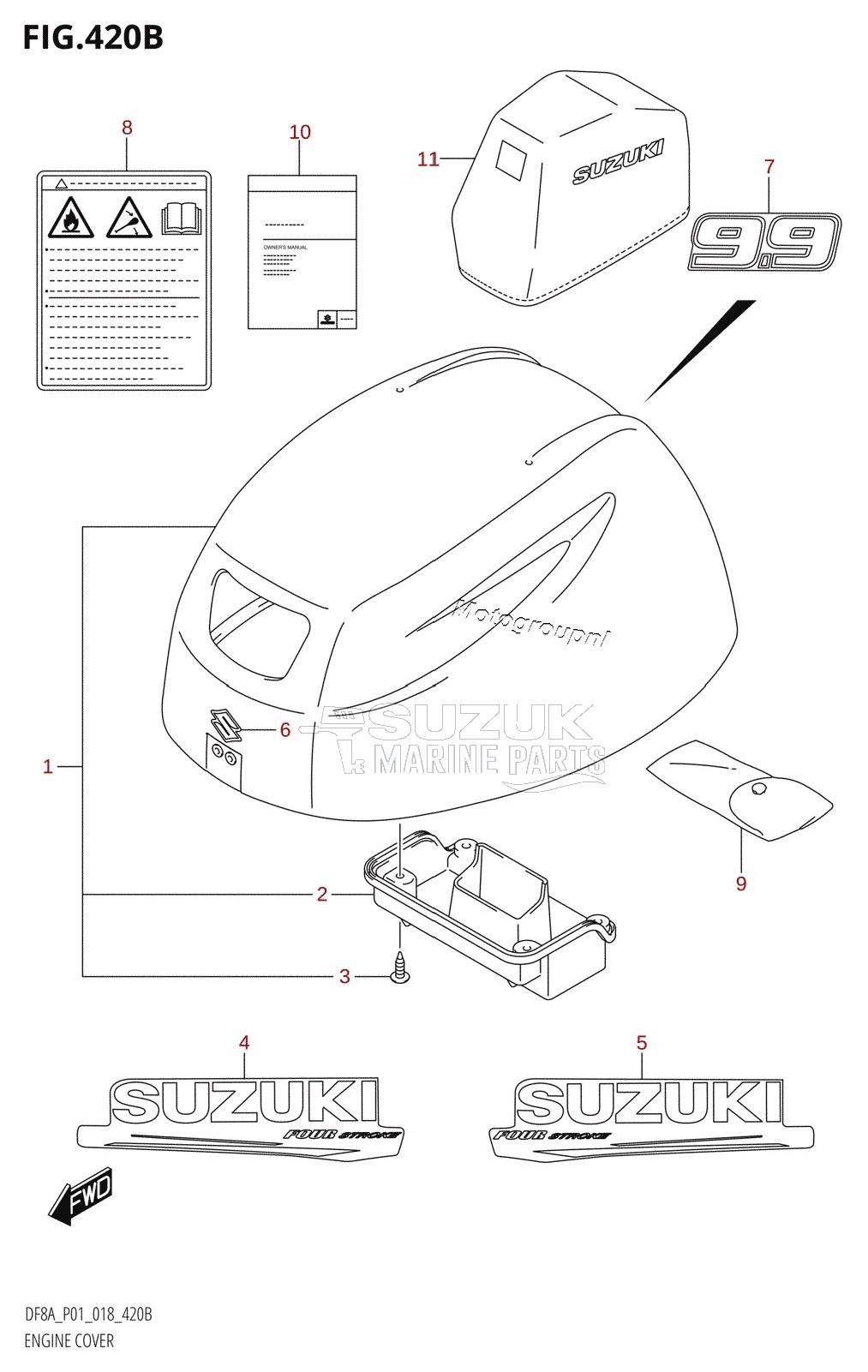 ENGINE COVER (DF9.9A,DF9.9AR)