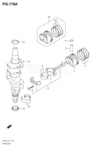 06002F-010001 (2010) 60hp E01 E40-Gen. Export 1 - Costa Rica (DF60ATHK10  DF60ATK10  DF60AWTHK10  DF60AWTK10) DF60A drawing CRANKSHAFT