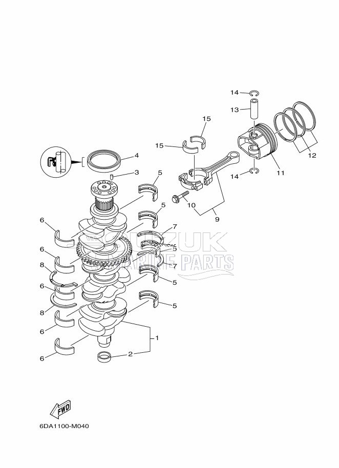 CRANKSHAFT--PISTON