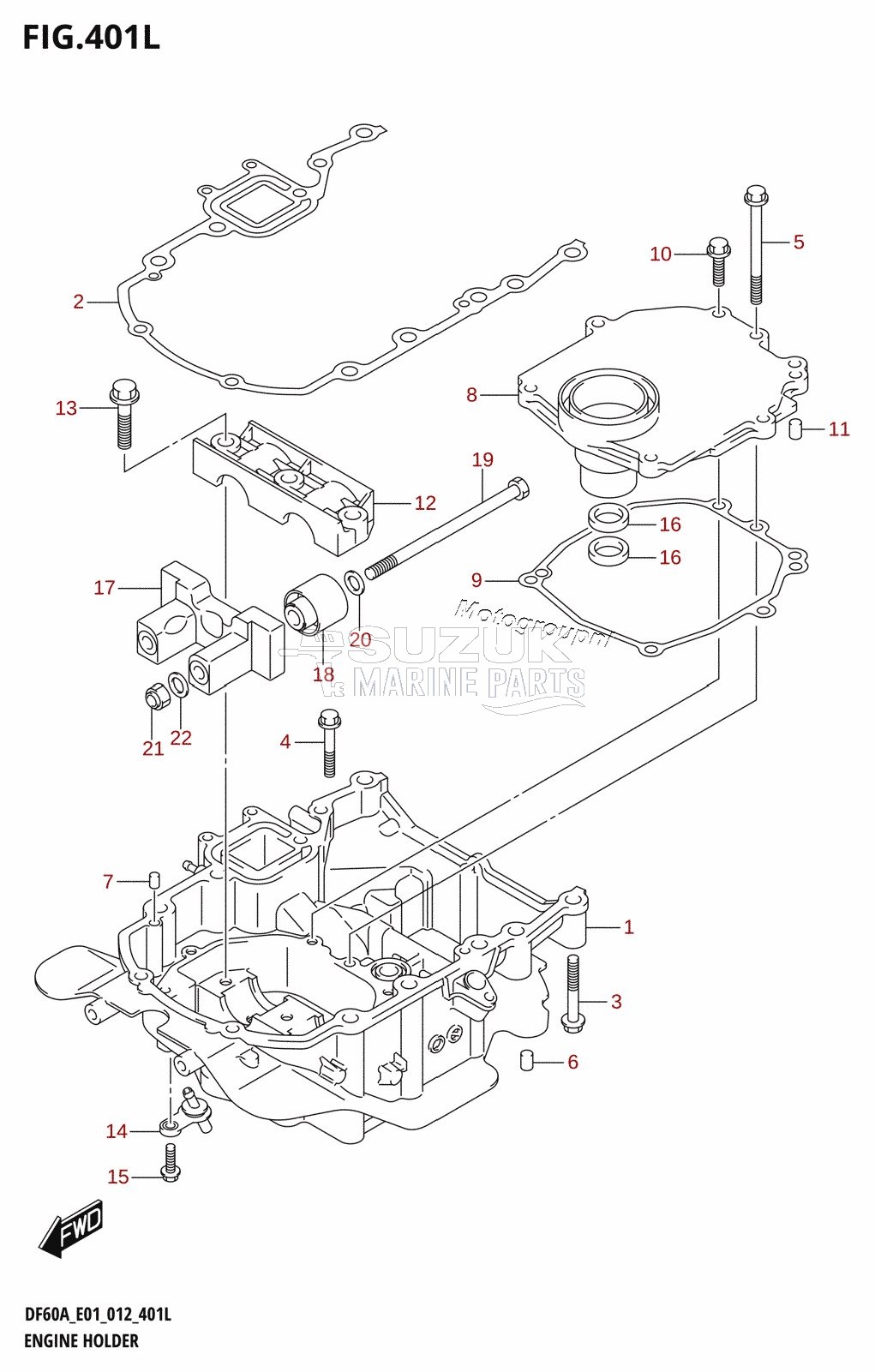 ENGINE HOLDER (DF60ATH:E40)