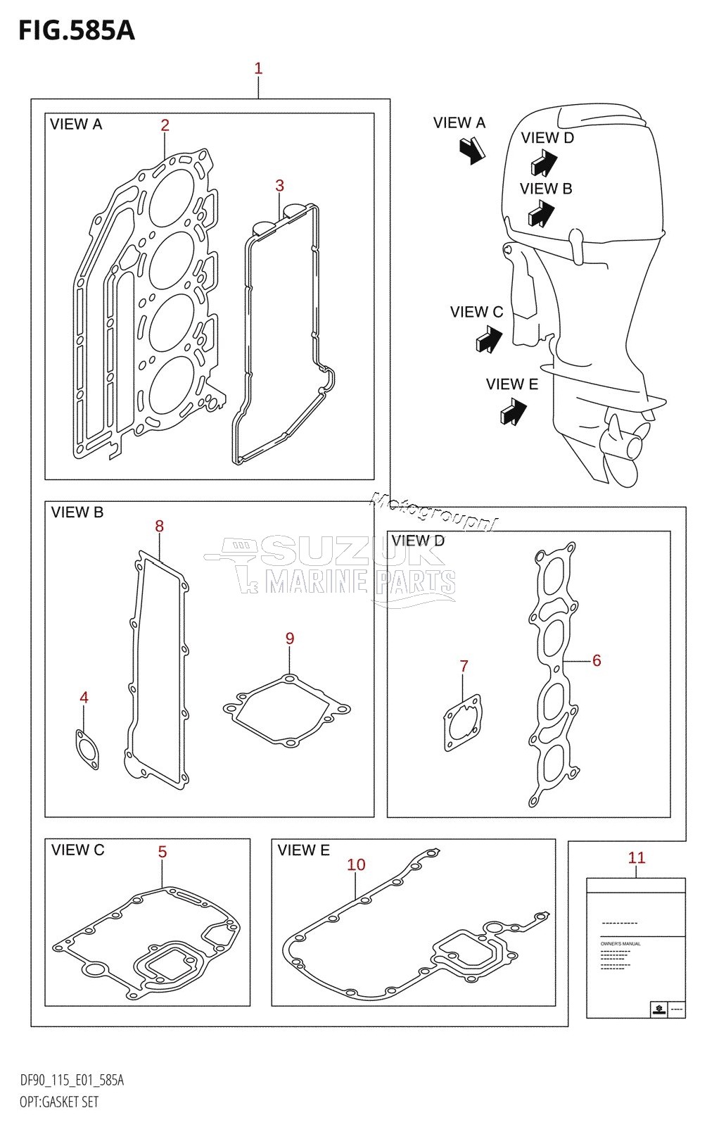 OPT:GASKET SET