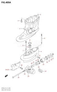 08002F-210001 (2012) 80hp E01 E40-Gen. Export 1 - Costa Rica (DF80A  DF80AT) DF80A drawing DRIVE SHAFT HOUSING