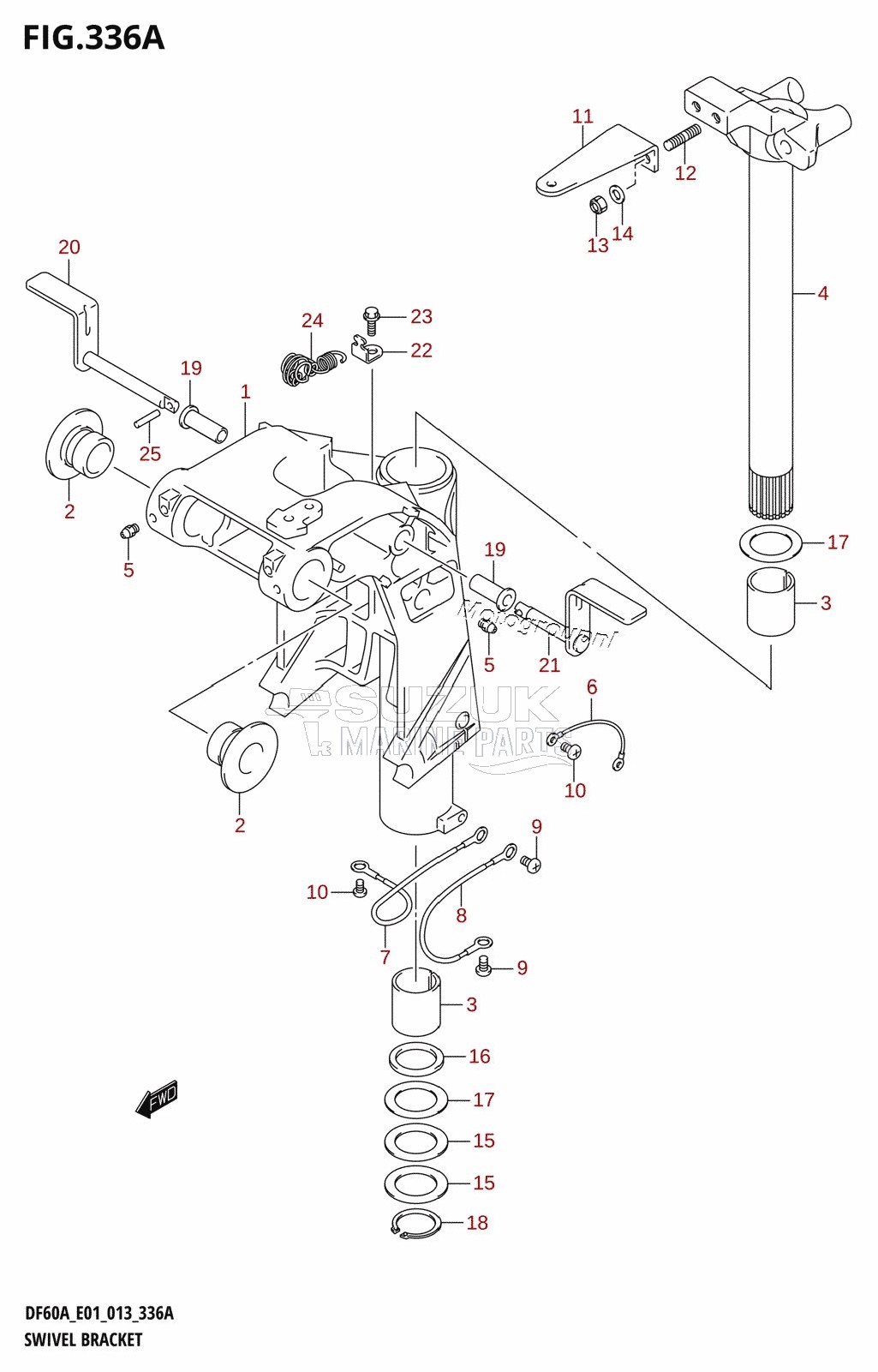 SWIVEL BRACKET (DF40A:E01)