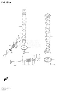 09003F-910001 (2019) 90hp E01 E40-Gen. Export 1 - Costa Rica (DF90ATH) DF90A drawing CAMSHAFT (DF70A,DF70ATH)