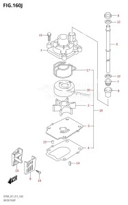 DF90A From 09003F-510001 (E01 E40)  2015 drawing WATER PUMP (DF90ATH:E01)