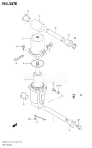 14003Z-310001 (2013) 140hp E01 E40-Gen. Export 1 - Costa Rica (DF140AZ) DF140AZ drawing TRIM CYLINDER (DF115AZ:E01)