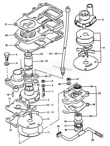 DT16 From 1602-200001 ()  1982 drawing WATER PUMP (MODEL G)