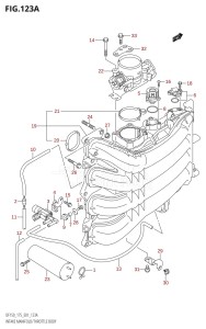 DF175Z From 17501Z-680001 (E01)  2006 drawing INTAKE MANIFOLD /​ THROTTLE BODY