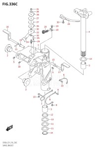 05004F-610001 (2016) 50hp E01-Gen. Export 1 (DF50AVT  DF50AVTH) DF50A drawing SWIVEL BRACKET (DF40ATH:E01)