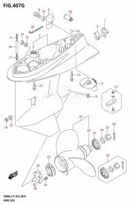 DF50A From 05003F-040001 (E01 E03 E11)  2020 drawing GEAR CASE (DF40ASVT:E34)