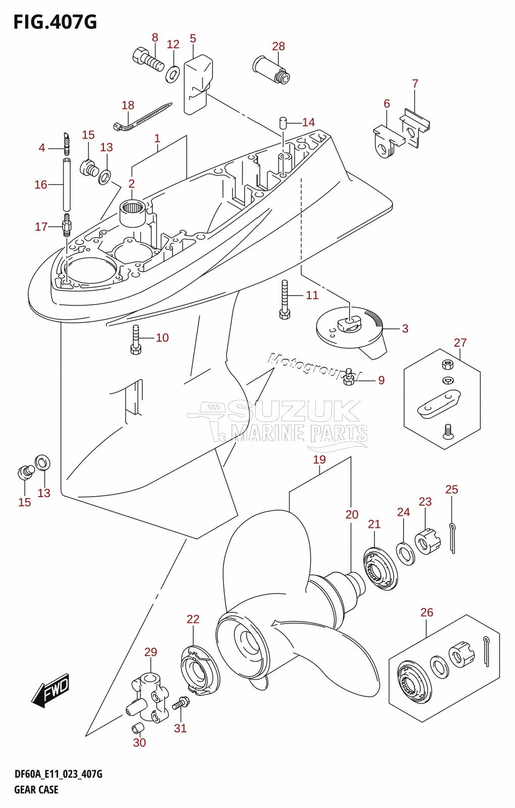 GEAR CASE (DF40ASVT:E34)