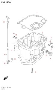 DF100A From 10003F-040001 (E11)  2020 drawing OIL PAN (DF100AT,DF115AST)