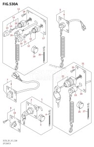 DF250 From 25003F-310001 (E01 E40)  2013 drawing OPT:SWITCH